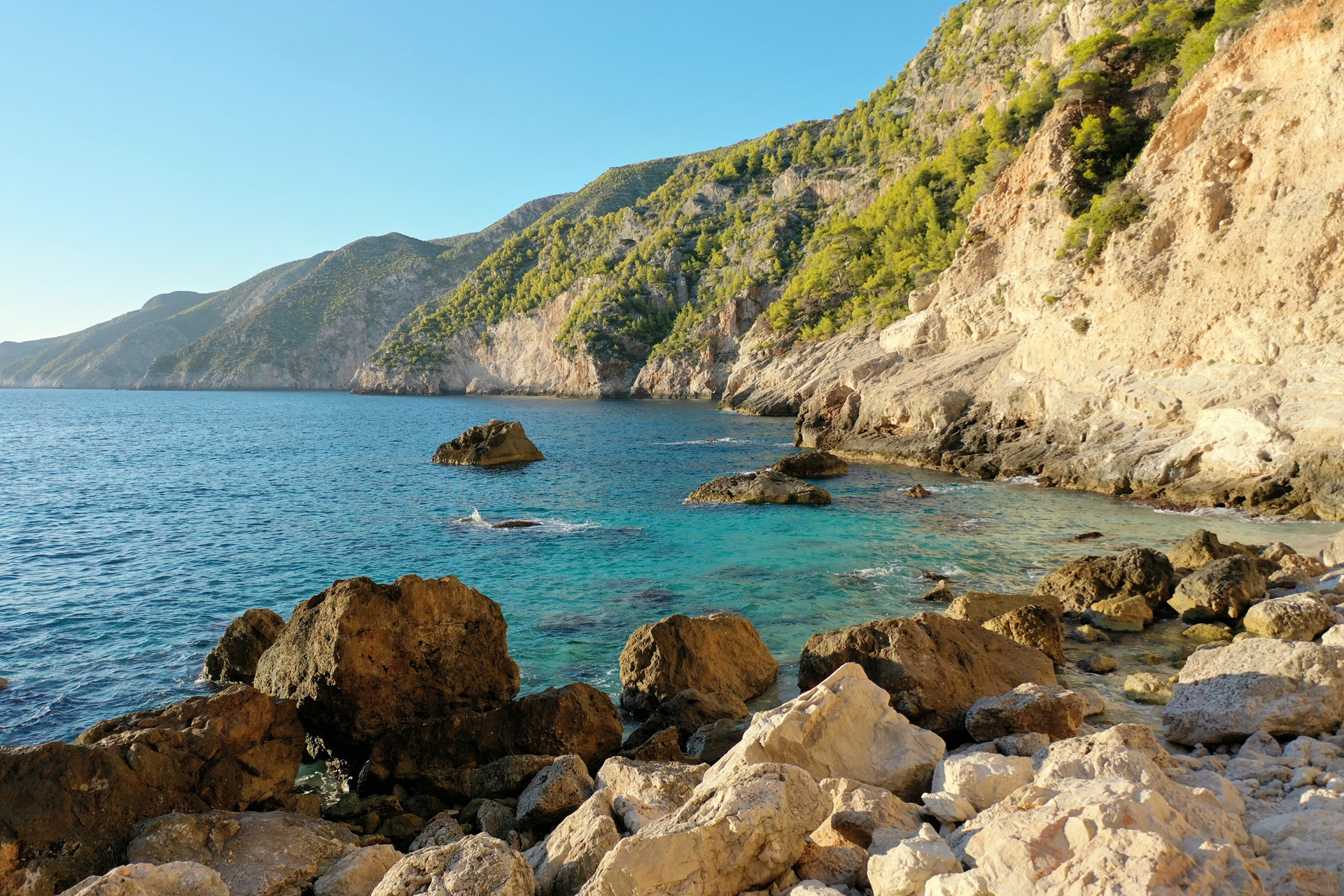 Paysage de l'île de Zante