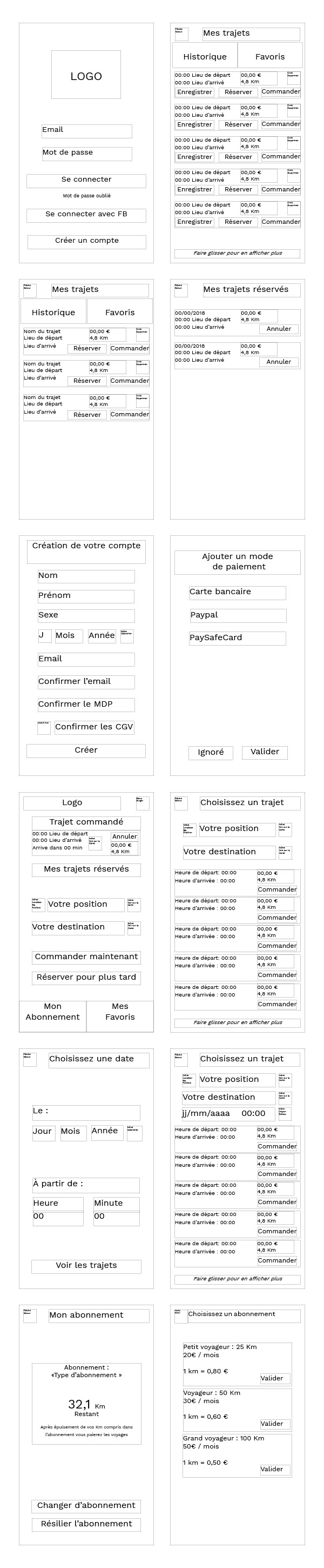 Wireframes small
